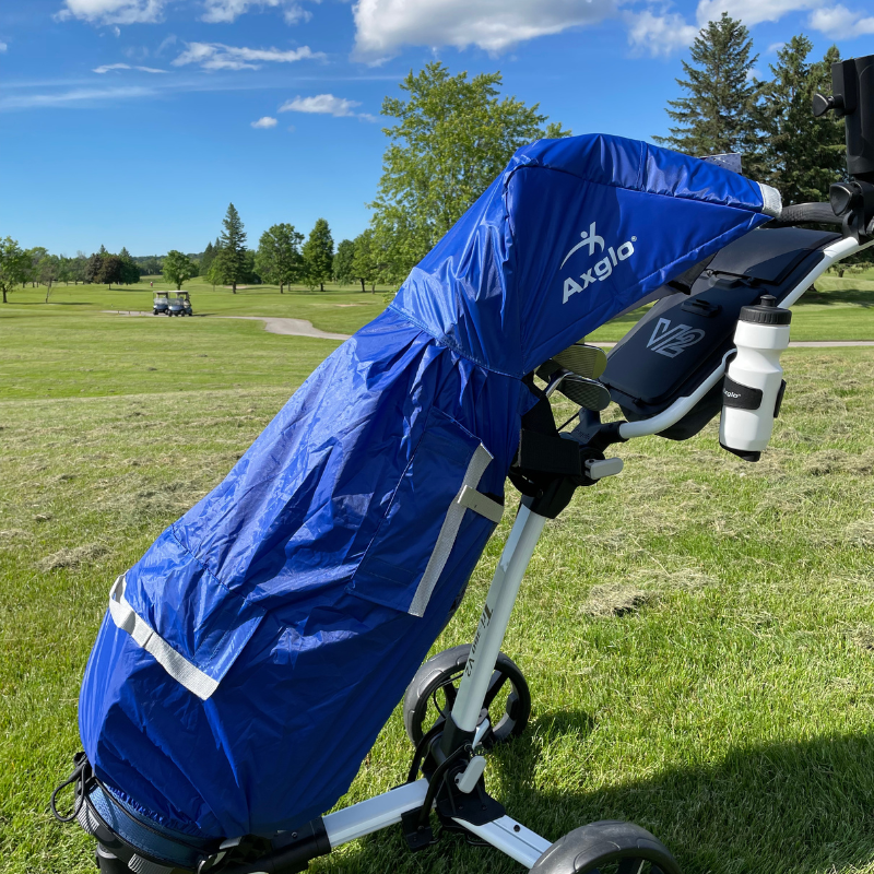 Axglo Golf Push Cart Blue Rain Cover