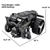 Axglo e5 Follow - Electric Golf Push Cart (Grey)