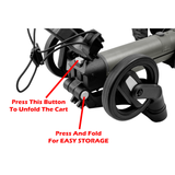 Axglo e5 Follow - Electric Golf Push Cart (Grey)