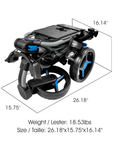 Axglo V3 Folded Golf Push Cart